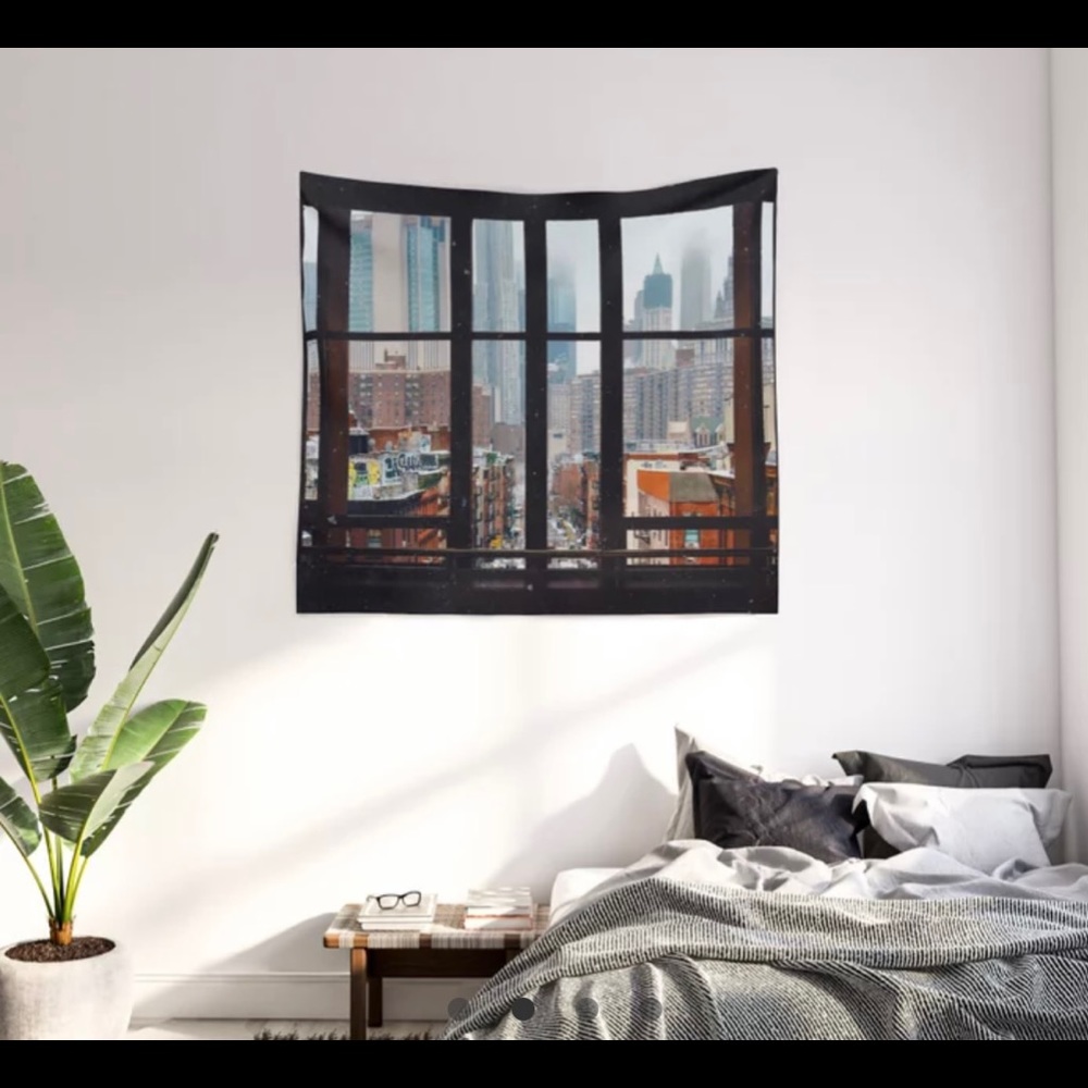 NYC window tapestry